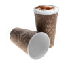 Стакан бумажный 1сл 400 (518) мл d=90 мм для горячего Coffee Time (50 шт.)