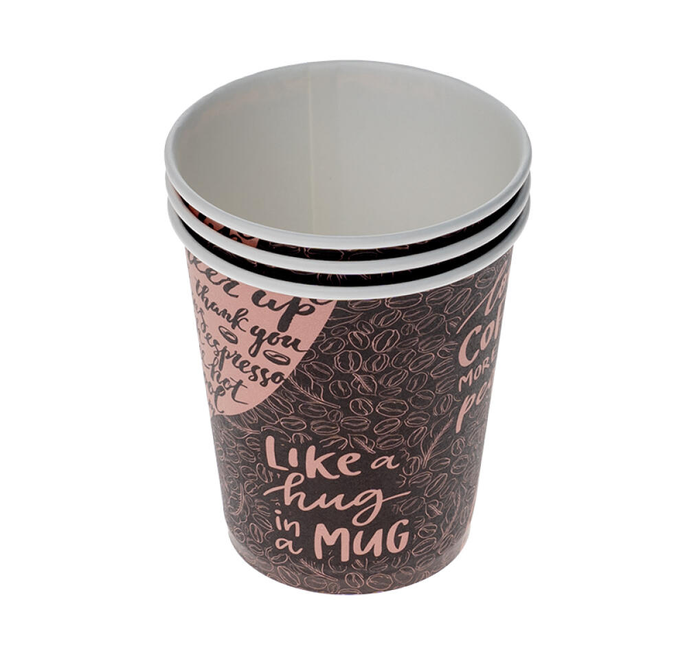 Стакан бумажный 1сл 205 (215) мл d=73 для горячего Coffee (100 шт.)