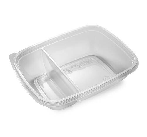 Контейнер PP СП К-2016 (LK) 200х160х50мм, 200/500мл 2-х секц. прозрачный (50 шт.)