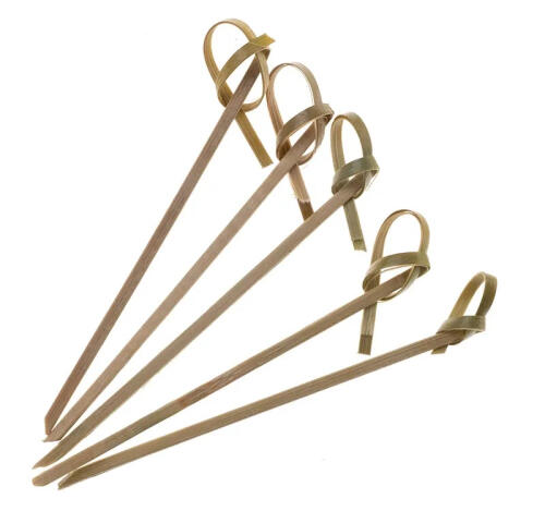 Пика бамбуковая для канапе Узелок 9см 100шт/упак