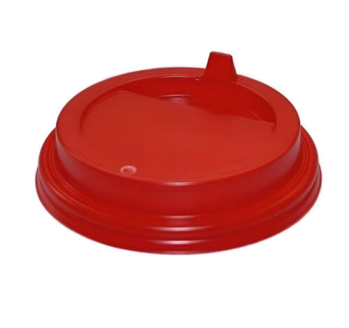 Крышка d-80 красная с клапаном (П)
