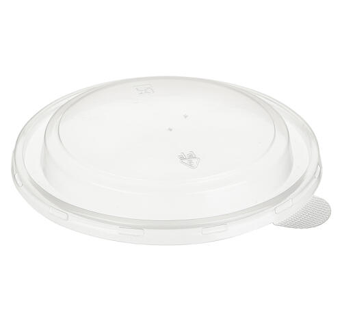 Крышка пластиковая PP d=166мм для контейнера бумажного 1090 мл, купольная, TaMbien (100 шт.)