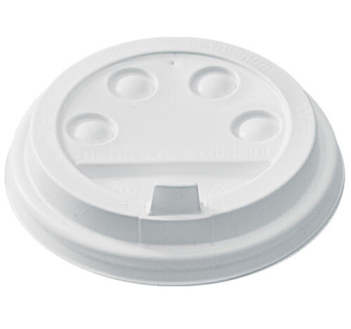 Крышка PP с клапаном d=90мм, белая с кнопками (100 шт.)