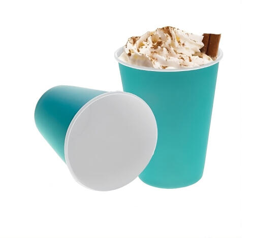 Стакан бумажный 1сл 300 (430) мл d=90мм для горячего мятный (50 шт.)