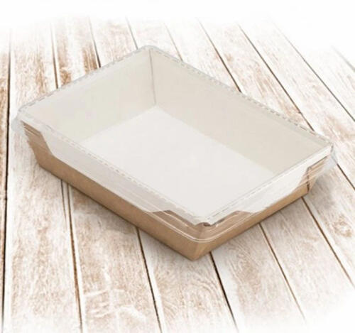 Контейнер бумажный ECO OpSalad 1000 мл без крышки 200х140х55мм, крафт (300 шт.)