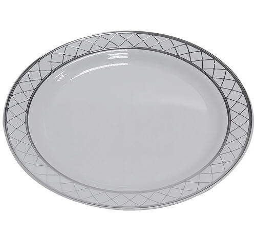 Тарелка Tambien пластиковая белая Silver Line d=180мм 10шт/упак