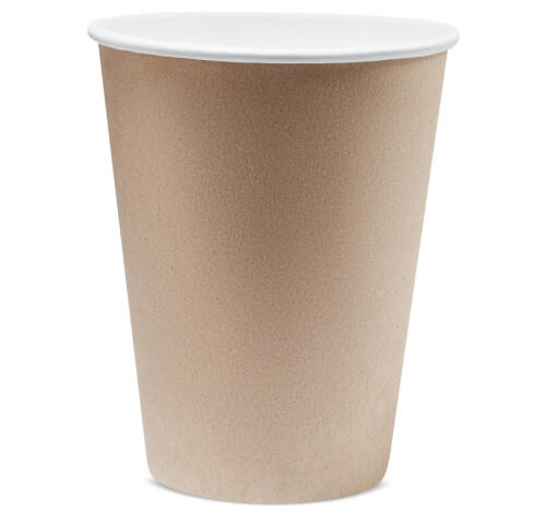 Стакан бумажный 1сл 350 (430) мл d=90мм для горячего крафт (50 шт.)