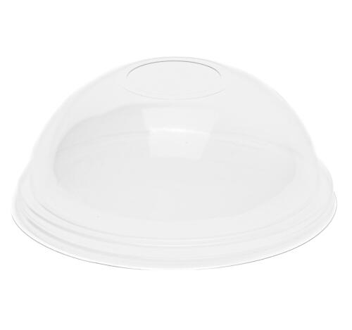 Крышка d-95мм, купольная с отверстием высокая для стакана/креманки СП (50 шт.)