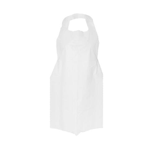 Фартук одноразовый ПНД 8мкм 68*110, белый 50шт/упак