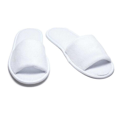 Тапочки Бизнес Махра Синтетика, Открытый комбинированный мыс, Эва 5 мм, 150 пар/кор