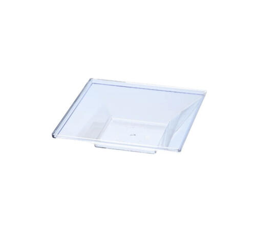 Форма Тарелка квадратная мини 65х65мм PS, 45мл прозрачная (арт 5012) (750 шт.)