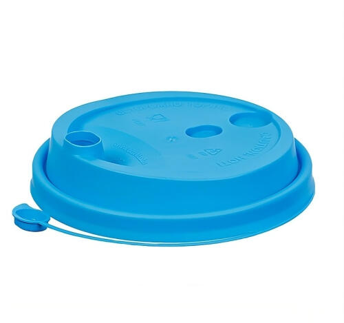 Крышка PP со съемным питейником d=90мм, синяя (Р)