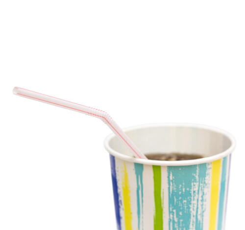 Трубочки для коктейля гофрир. d=5мм l=210мм прозрачные 1000шт/упак