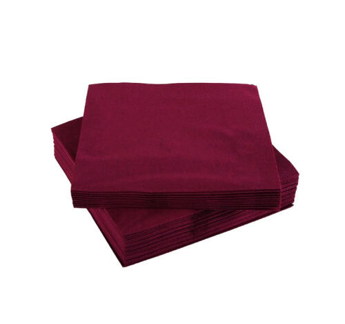 Салфетки бумажные 2сл 24х24 250л/упак TaMbien бордовые smart