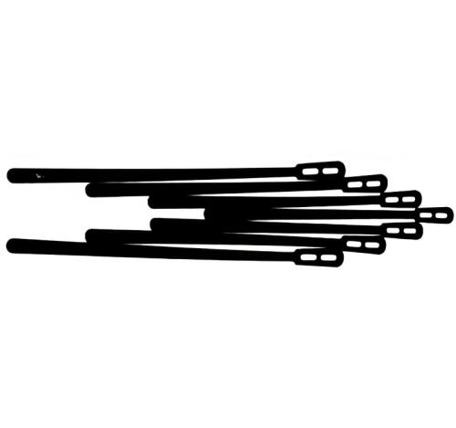 Размешиватель пластиковый 16cм, черный 400шт/упак