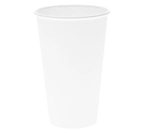 Стакан бумажный 1сл 400 (500) мл d=90мм для горячего белый (50 шт.)