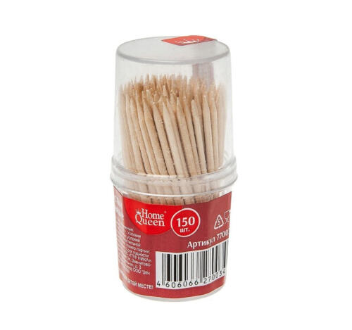 Зубочистки в баночке 150 штук/упак деревянные