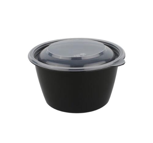 Контейнер PP СП К-144 d=144мм h=83,6мм 750мл, черный (50 шт.)