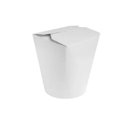 Контейнер бумажный Wok 500 мл 84х68 мм высота 98 мм, белый, круглое дно (35 шт.)