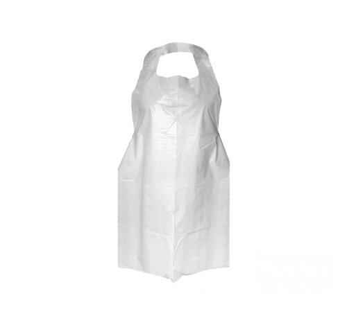 Фартук одноразовый ПНД 8 мкм,68*110, белый,100шт/упак
