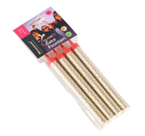 Свеча Фонтан для торта 15см 60с 4шт/упак