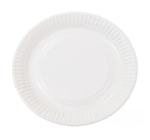 Тарелка d=180мм белая, пищевой лак (500 шт.)