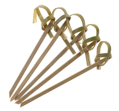 Пика бамбуковая для канапе Узелок 6см 100шт/упак