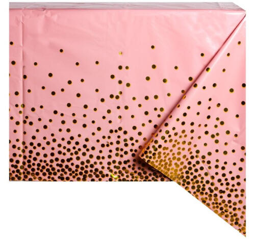 Скатерть п/п 130х180см горошек золотой Веселая Затея