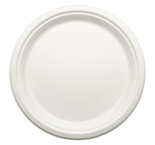Тарелка d-230мм, белая, растительное волокно (50 шт.)