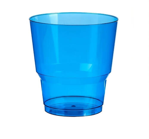 Стакан пластиковый 200мл Кристалл синий (50 шт.)