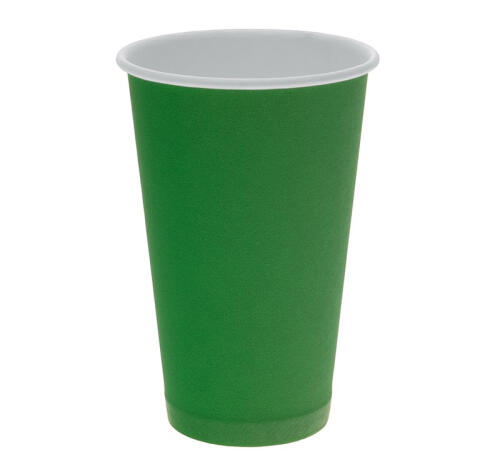 Стакан бумажный 1сл 400 (518) мл d=90мм для горячего зеленый (50 шт.)