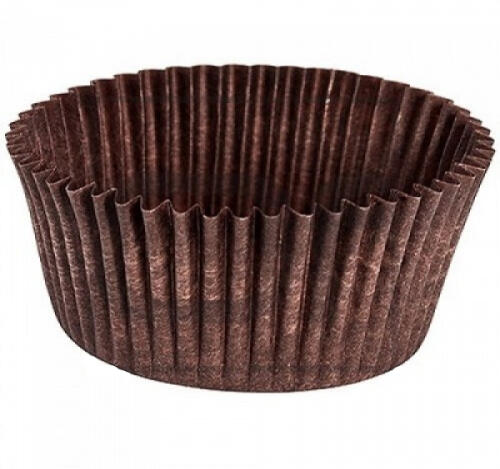 Розетка бумажная круглая d=30мм, h=18мм, коричневая (1000 шт.)