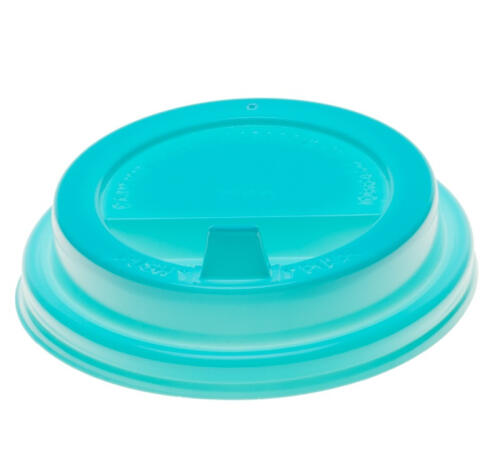 Крышка ПС с клапаном d=80мм, бирюзовая (100 шт.)