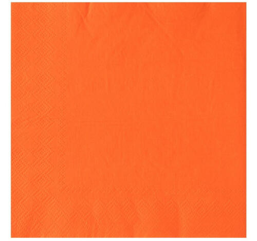 Салфетки бумажные 2сл 33х33 12 шт/упак оранжевые Веселая Затея