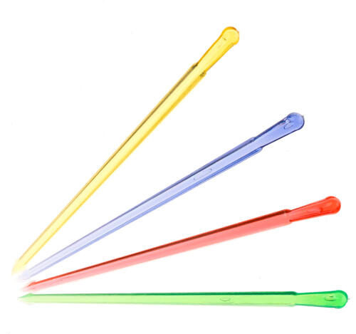 Пика пластиковая для канапе Капелька/БУЛАВА микс 85мм 500шт/упак